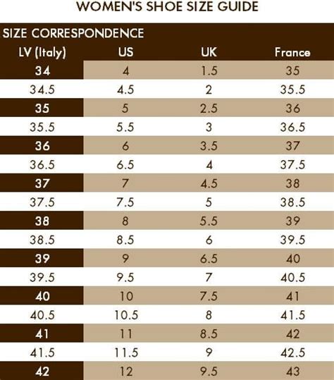 lv size guide|lv shoe true size or.